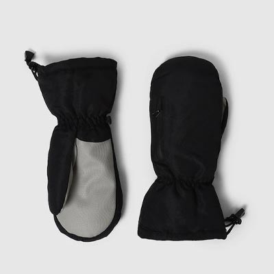 Men Black Solid Gloves