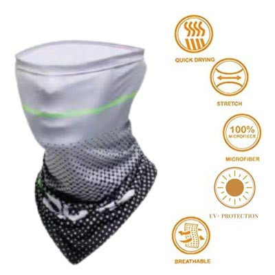 Grey & Black Cooling Arm Sleeves & Bandana