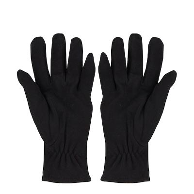 Men Black Checked Winter Gloves